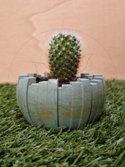 Vaso Aurora – Mistura com Verde com toque de amarelo